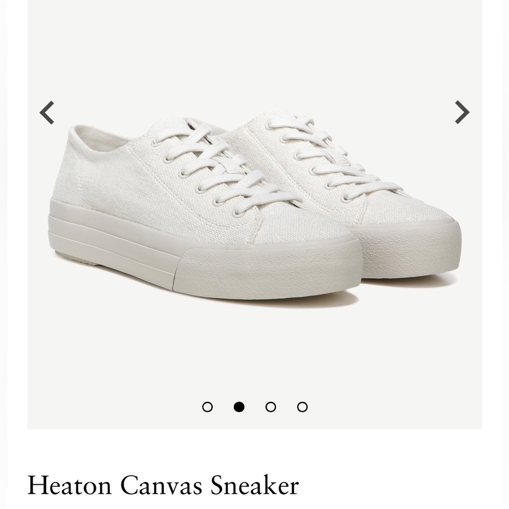 Vince Heston Canvas Sneakers Off White color